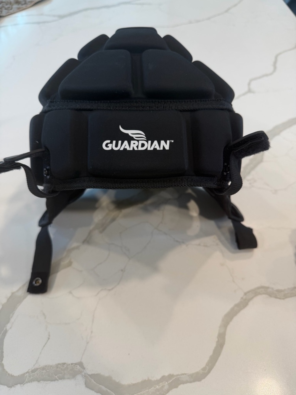Black Padded Protective Headgear for Men
